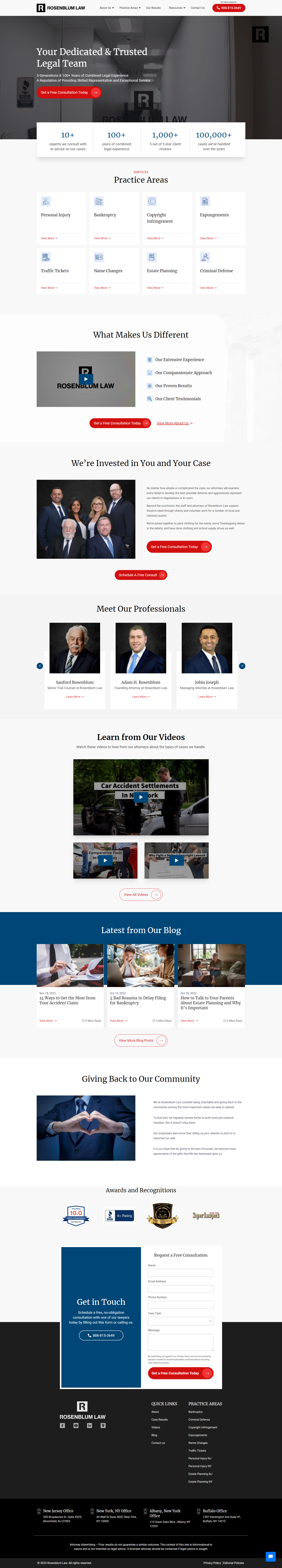 Rosenblum Law (Law Firm) Website design and Development design law firm website rosenblum law ui website website design wordpress