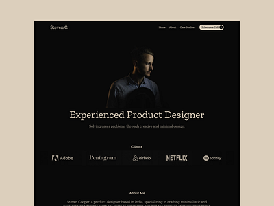 Product designer portfolio design branding graphic design minimal portfolio portfolio design portfolio website product product designer productdesign productdesignerportfolio ui webdesign websitedesign