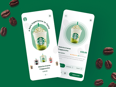 Starbucks Coffee App Redesign. application branding ui uiuxdesign