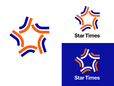 Star Times logo branding custom design graphic design logo star times typography vector