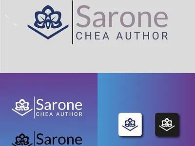 Sarone Chea Author logo design branding design graphic design illustration logo logo design vector