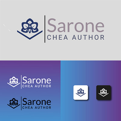 Sarone Chea Author logo design branding design graphic design illustration logo logo design vector