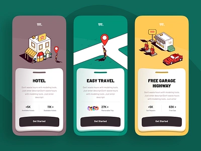 Wickley Wallet 💳 - Travel Management booking design garage gas highway hotel illustration manage travel travel management trend ui uidesign uiux wallet web website