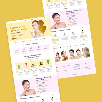 Purity Bloom Skincare Web design app branding design ecommerce figma financial mobile app design graphic design illustration landing pagedesign logo mobile app design ui uiux ux web development website design