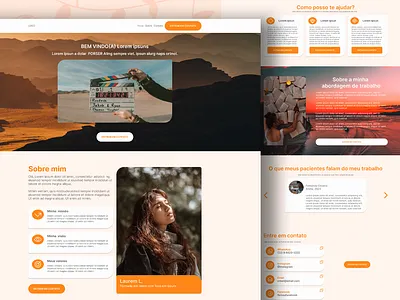 Landing Page - Venda - Serviços Autônomos animação ui design de conversão design de página única design limpo design minimalista design moderno design responsivo e2m experiência do usuário landing page paleta de cores serviços de design uiux web design
