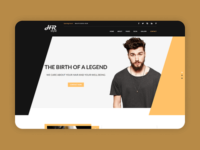 Salon & Hair Styling HTML Template - HR style stylist