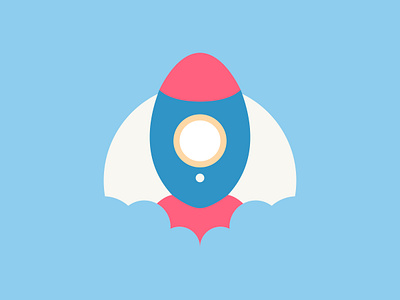 Daily Logo 01 - Rocketship branding design graphic design icon logo minimal vector