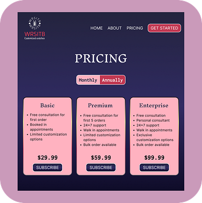 Daily UI #030 - Pricing 030 daily ui dark design figma pricing ui