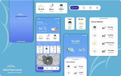 Weather app ui #uidesign app design graphic design ui weather