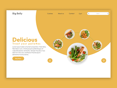 A landing page for a food delivery website design figma graphic design ui ux website