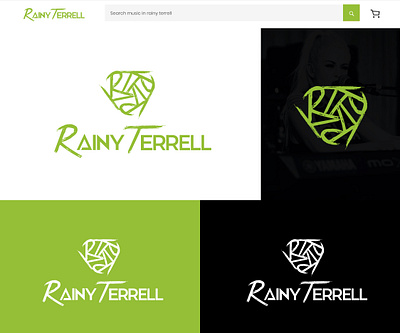 RAINY TERRELL SINGER LOGO DESIGN creative music logo name logo personal brand wordmark