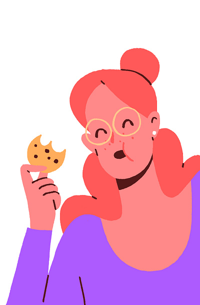 Cookie girl_2 design girl illustration motion graphics