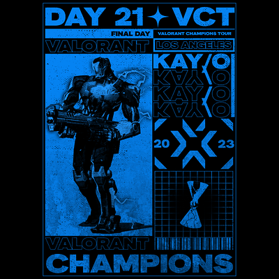 Valorant Champions 2023 - Day 21 (Final Day) art artwork design poster valorant