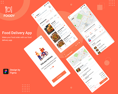 FOODY APP - UI/UX Case Study food app foodappdesign fooddelivery foodie foodielife foodlovers foodordering healthyeating orderfood restaurantapp