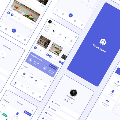 Smart Home Application figma graphic design illustrator smart home ui uidesign uiux ux uxdesign