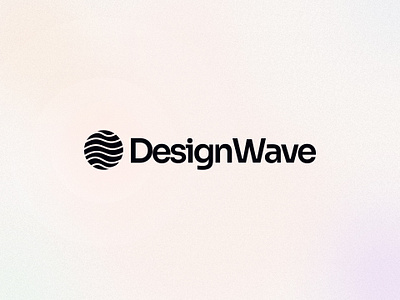 DesignWave Logo brandidentity branding brandmark clean gradient logo logo design saas simple