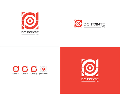 DC POINTE logo design brand brand identity branding clean creative design flat graphic design icon illustration illustrator logo minimal modern typography vector