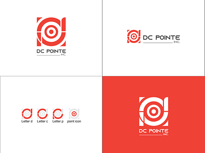 DC POINTE logo design brand brand identity branding clean creative design flat graphic design icon illustration illustrator logo minimal modern typography vector