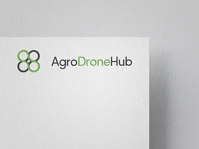 Drone Company Logo branding company drone fly graphic design logo mockup