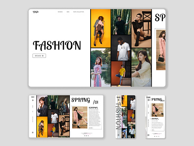 Fashion Website Landing Page code cssanimations csseffects design fashion website graphic design htmlcss javascript ui ux web design