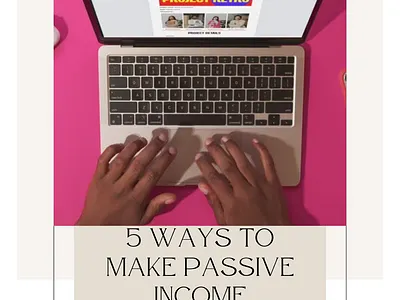 5-ways to make passive income graphic design