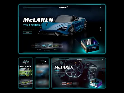 Sports Car Website Landing Page Design 3d animation code cssanimations csseffects design glassmorphism graphic design htmlcss javascript landingpage sports car website ui ux video background web design webdesign