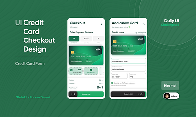 DailyUI Challenge #2 Credit Card Form app branding design graphic design illustration logo typography ui ux vector