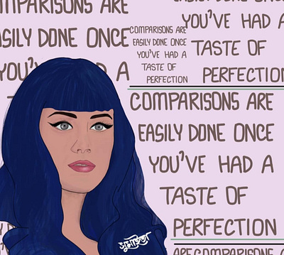 Katy Perry graphic design