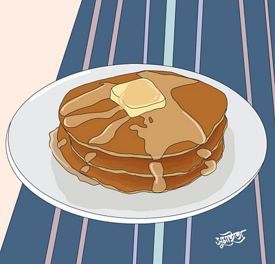 Pancakes graphic design