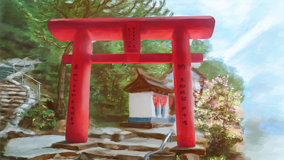 Torii design graphic design illustration