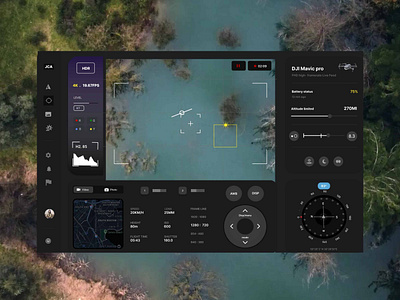 Drone's Bird -eye Viewpoint build designdrug droneview illustration motiongraphics redesign ui uiux watchmegrow