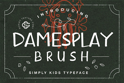 damesplay branding brush design font graphic design serif typography