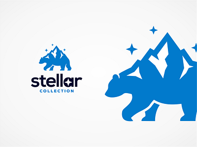 Stellar Collection bear behance collection design dribble icon illustration interstellar logo logoroom logos logoshift mountain star stellar travel ui