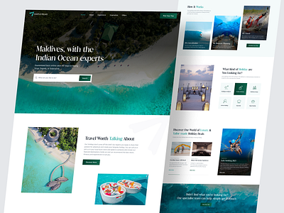 Maldives: Travel Website Redesigned UI app ui design graphic design official redesign product design redesign trend ui user experience user interface ux design