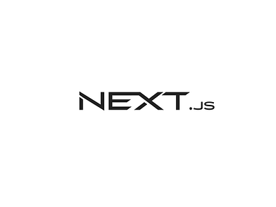 NEXT.js Logo Concept design logo next nextjs typography vector