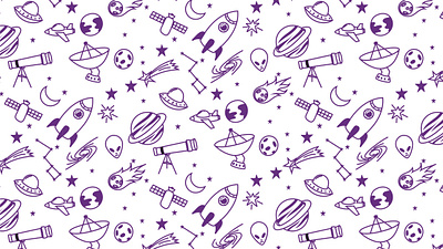 space doodle seamless pattern background doodle galaxy hand drawing pattern seamless space