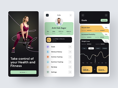 Fitness & Workout App app app design application crossfit exercise fitness gym health interface ios ios app mobile mobile ui product sport timeline training user experience user interface workout
