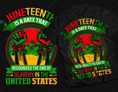 Juneteenth T-Shirt Design branding design graphic design illustration logo tshirtdesign typography ui ux vector