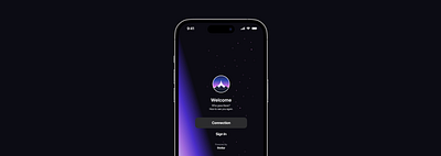 Stellar Splash Screen animation apple galaxy login prototype sign in space splash