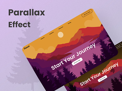 Parallax Effect figma illustrator parallax effect prototype uidesign web design