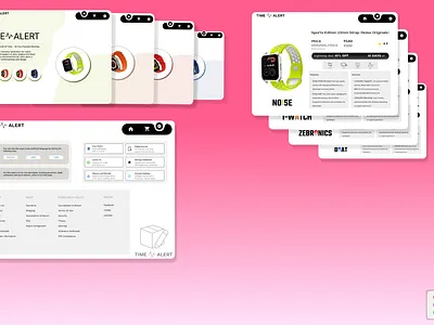Shopping website branding ui