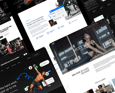 Fitness Studio branding design graphic design ui ux web design