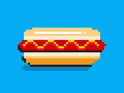 8-bit Dog animation brand figma food brand graphic design illustration