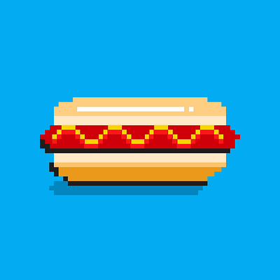8-bit Dog animation brand figma food brand graphic design illustration