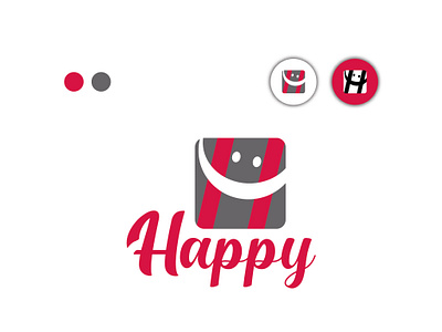 HAPPY LOGO adobe design facebook graphic design happy happy logo design logo vector