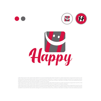 HAPPY LOGO adobe design facebook graphic design happy happy logo design logo vector