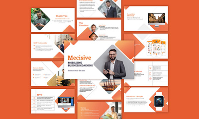 Presentation template design for Social Media Marketing graphic design post design presentation design social media design