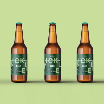 Byron Pickle Beer digital design graphic design