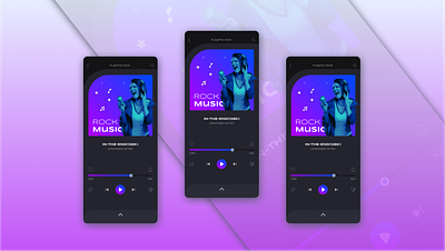 Music Player App UI Design in Figma adobe xd
