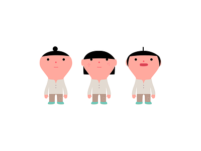oh, hello asian branding cartoon character chinese design dribbble illustration japan kids korea mascot people
